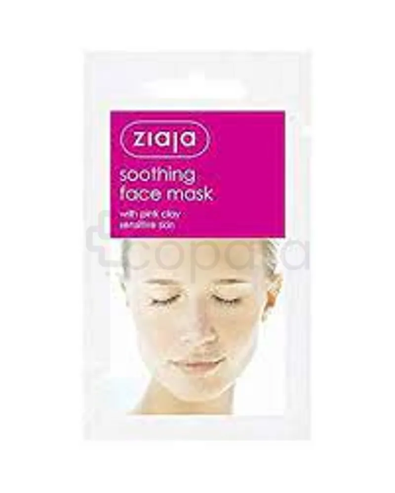 ZIAJA MASQUE APAISANT POUR VISAGE À L'ARGILE ROSE POUR PEAUX SENSIBLES 7ML