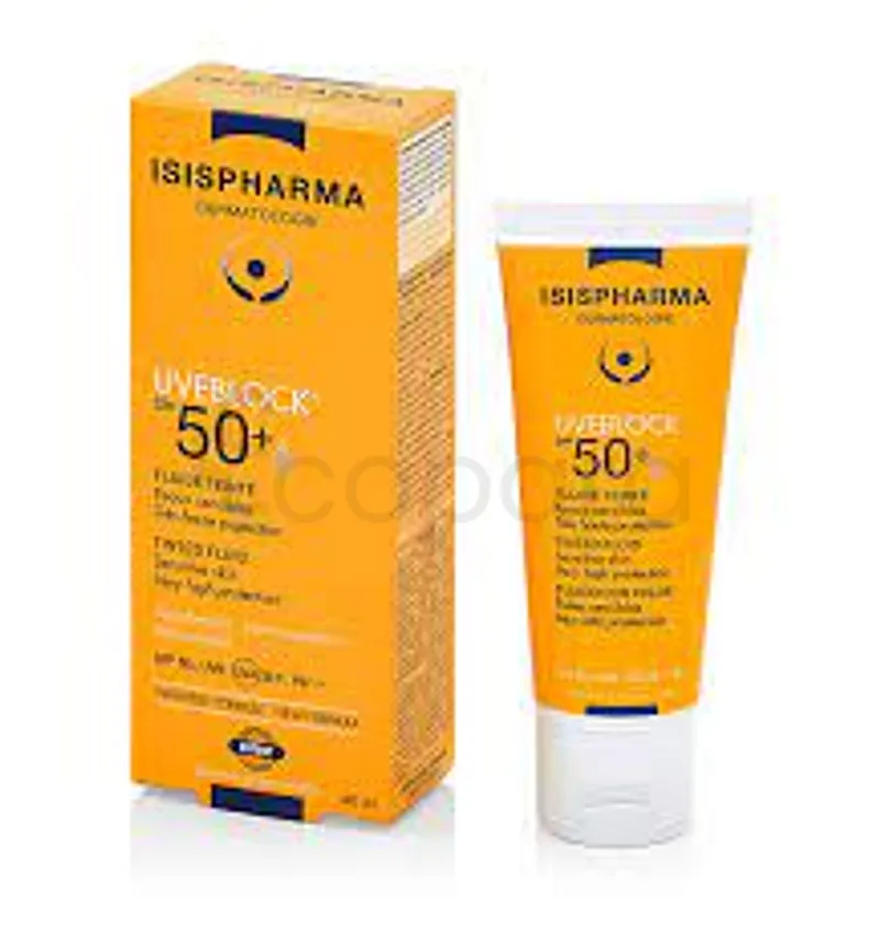 ISISPHARMA PACK UVEBLOCK DRY TOUCH SPF50+ TEINTE MEDIUM 40ML + TEEN DERM GEL EXFOLIANT 40ML OFFERT REFERENCE COIVISI067