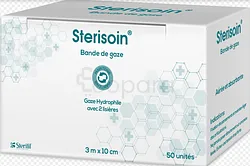 STERISOIN BANDES DE GAZE 3M*10CM BOITE DE 50
