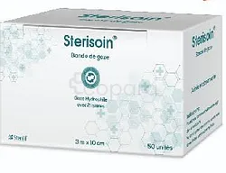 STERISOIN BANDE DE GAZE 3M*10CM /UNITE