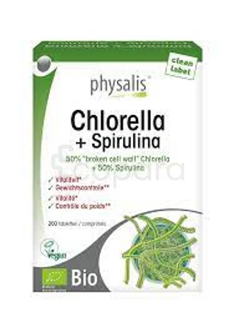 PHYSALIS CHLORELLA + SPIRULINA BOITE DE 200 COMPRIMES