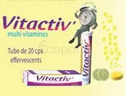 VITACTIV MULTIVITAMINES GOUT CITRON BOITE DE 20 COMPRIMES EFFERVESCENTS