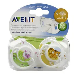 AVENT SUCETTE ORTHODONTIQUE CLASSIC 6-18MOIS REFERENCE SCF182/64