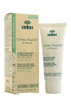 NUXE CREME FRAICHE DE BEAUTE CREME HYDRATANTE ET APAISANTE 24H 30ML