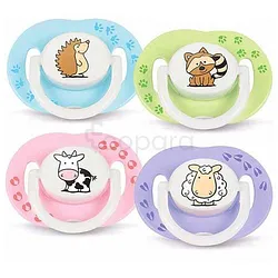 AVENT SUCETTES DECOREES SILICONE 3-6MOIS BOITE DE 2