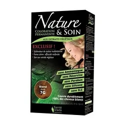 NATURESOIN COLORATION PERMANENTE BLOND DORE 7G