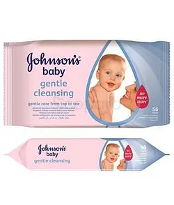 JOHNSON'S BABY LINGETTES GENTLE CLEANSING BOITE DE 56
