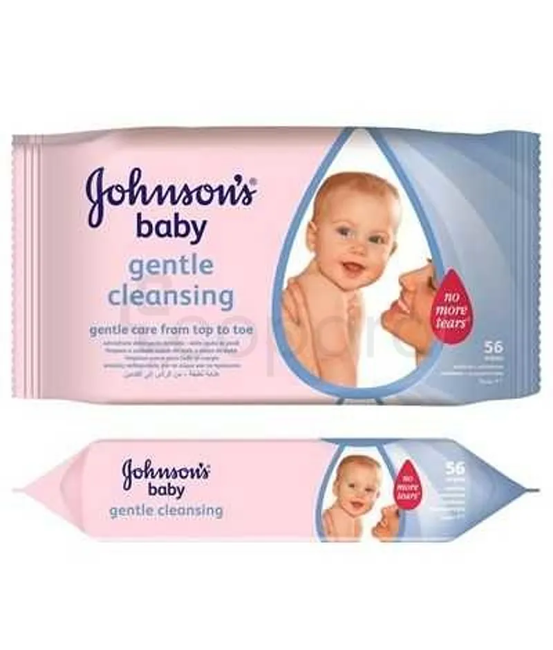 JOHNSON'S BABY LINGETTES GENTLE CLEANSING BOITE DE 56