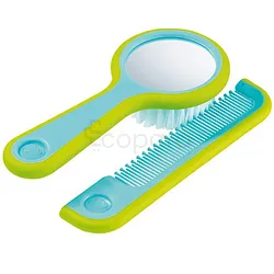 BEBE CONFORT BROSSE MIROIR + PEIGNE BLEU REFERENCE 32000217