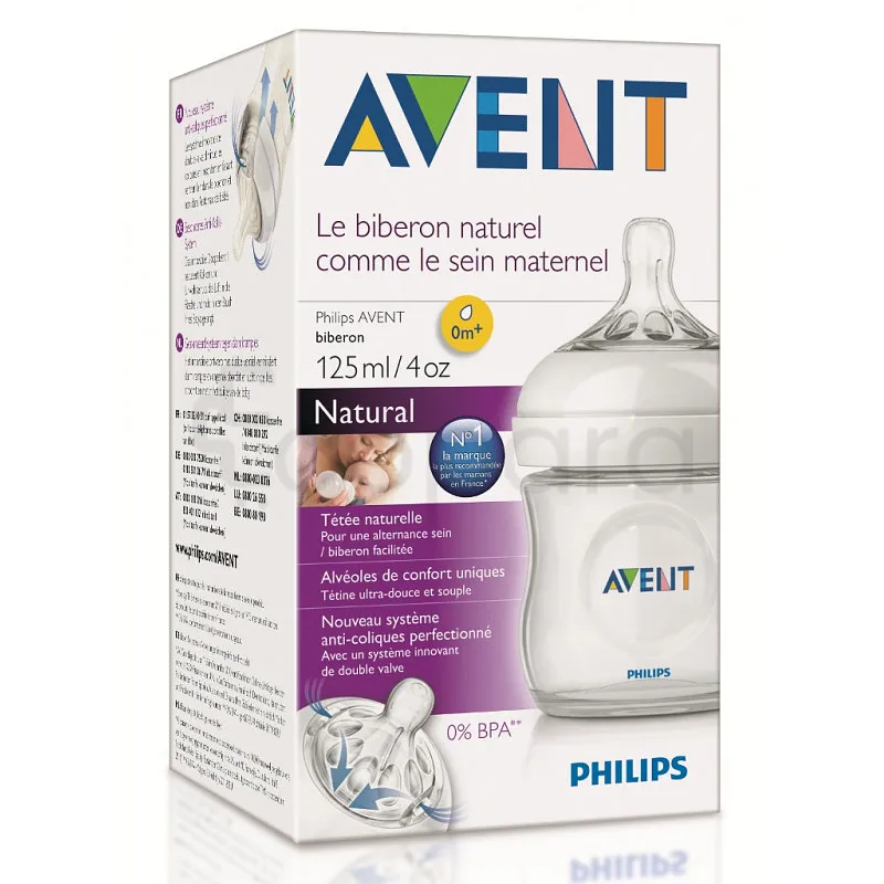 AVENT BIBERON NATURAL +0MOIS 125ML REFERENCE SCF690/17