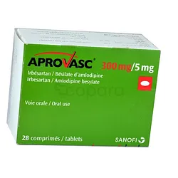 APROVASC 300MG/5MG BOITE DE 28 COMPRIMES