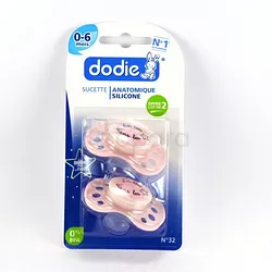DODIE SUCETTE ANATOMIQUE DUO NUIT LA TÊTE DANS LES ÉTOILES ROSE 0-6MOIS REFERENCE N32F