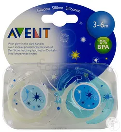 AVENT SUCETTES ORTHODONTIQUES SILICONE 0% BPA 3-6MOIS