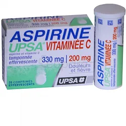 ASPIRINE VITAMINEE 330MG /200MG BOITE DE 20 COMPRIMES EFFERVESCENTS