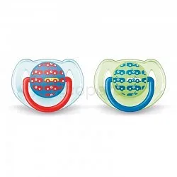 AVENT SUCETTE DECOREES SILICONE 6-18MOIS BOITE DE 2
