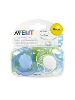 AVENT SUCETTES FREE FLOW AEREES 0-6MOIS BOITE DE 2REFERENCE SCF178/63