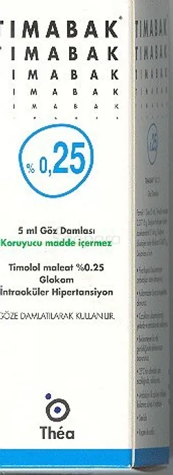 TIMABAK 5ML 0.25% COLLYRE