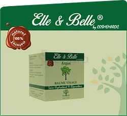 ELLE ET BELLE BAUME POUR VISAGE A L'HUILE D'ARGAN SOIN HYDRATANT ET RÉPARATEUR 50G