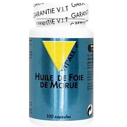 VITALL+ HUILE DE FOIE DE MORUE BOITE DE 100 COMPRIMES