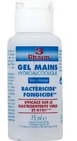 3 PHARM GEL MAINS SANS RINCAGE 75ML