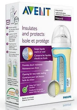 AVENT SLEEVE NATURAL GLASS BOTTLE REFERENCE SCF676/01