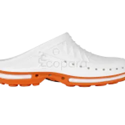 WOCK SABOT AUTOCLAVABLE BLANC ET ORANGE A 134°C TAILLE 39-40