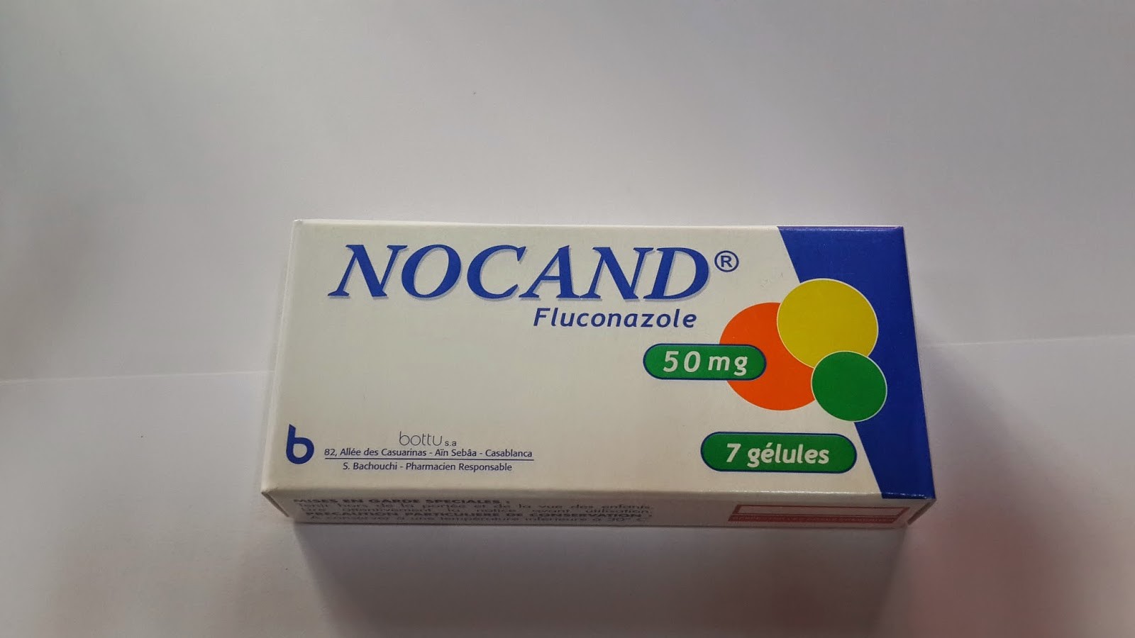 NOCAND 50MG BOITE DE 7 GELULES