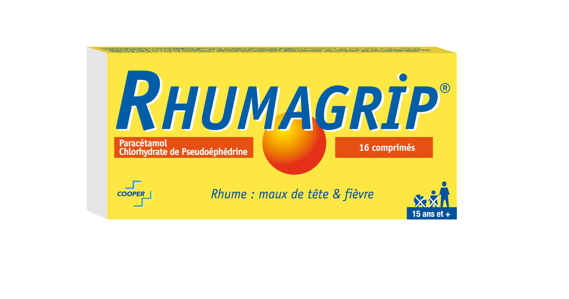 RHUMAGRIP 500MG/30MG BOITE DE 16 COMPRIMES