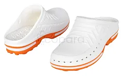 WOCK SABOT AUTOCLAVABLE BLANC ET ORANGE A 134°C TAILLE 36-37