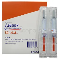 LOVENOX 8000UI/0.8ML 80MG BOITE DE 2 INJECTABLES PM