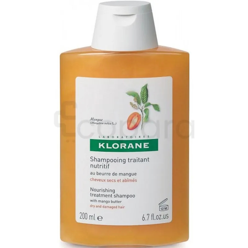 KLORANE BEURRE DE MANGUE SHAMPOOING 200ML
