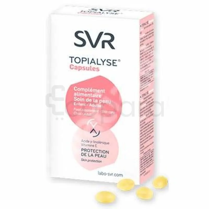 SVR TOPIALYSE CAPSULES COMPLEMENT ALIMENTAIRE SOIN DE LA PEAU BOITE DE 60 CAPSULES