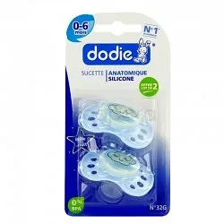 DODIE SUCETTE ANATOMIQUE DUO NUIT NUAGE BLEU 0-6MOIS REFERENCE N32G