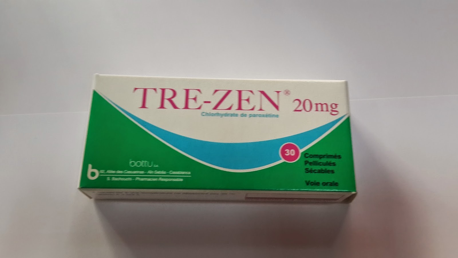TREZEN 20MG BOITE DE 30 COMPRIMES SECABLES
