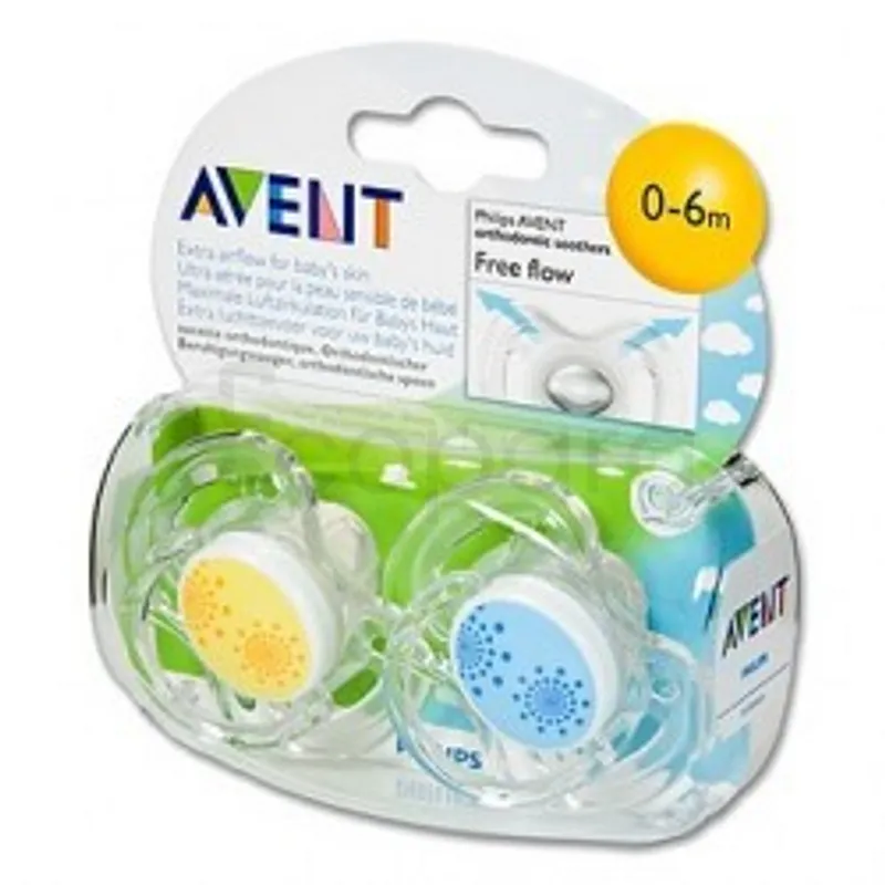 AVENT SUCETTES TRANSPARENTES BPA FREE 0-6MOIS BOITE DE 2 REF SCF170/68