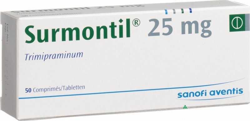 SURMONTIL 25MG BOITE DE 50 COMPRIMES