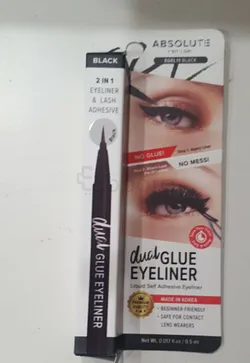 ABSOLUTE NEW YORK DUAL GLUE EYELINER BLACK