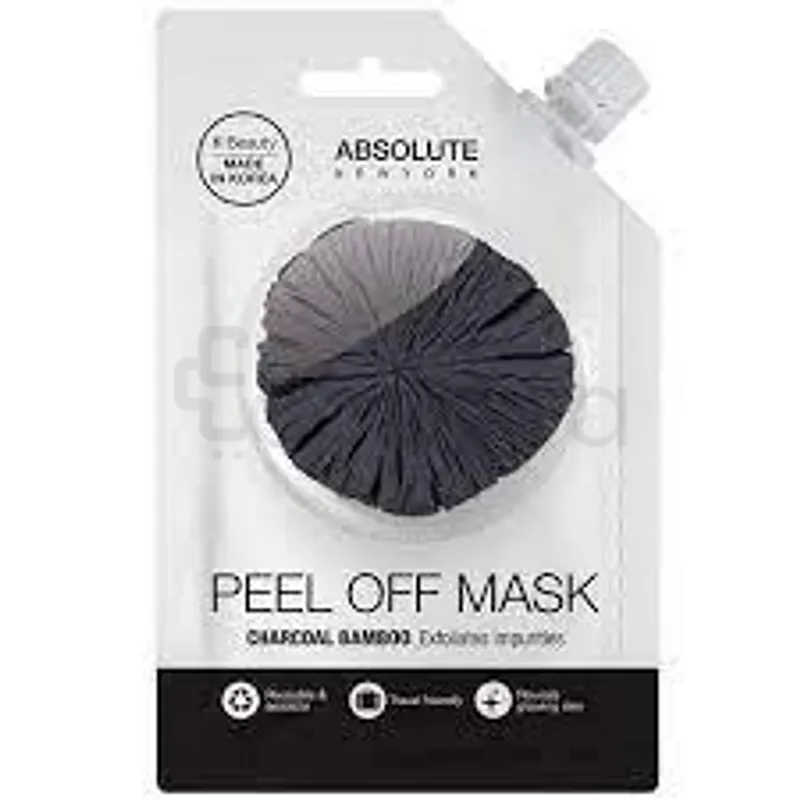 ABSOLUTE NEW YORK PEEL OFF MASK CHARCOAL BAMBOO EXFOLIATES IMPURITES REFERENCE SFMS15