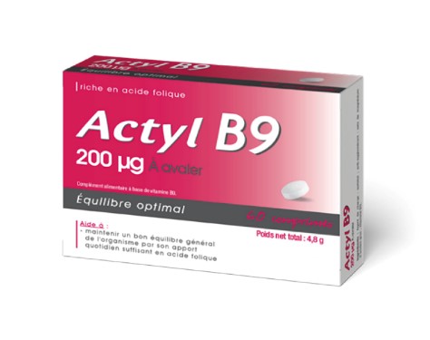 ACTYL B9 200UG BOITE DE 60 COMPRIMES