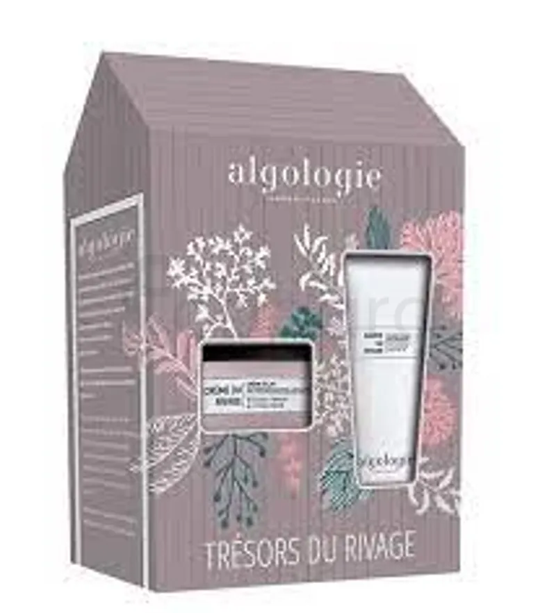 ALGOLOGIE COFFRET ANTI-AGE DU RIVAGE CREME ECLAT RAFFERMISSANTE LIFTANTE 50ML + REGARD DU RIVAGE CONTOUR DES YEUX COMBLEUR DE RIDES 15ML