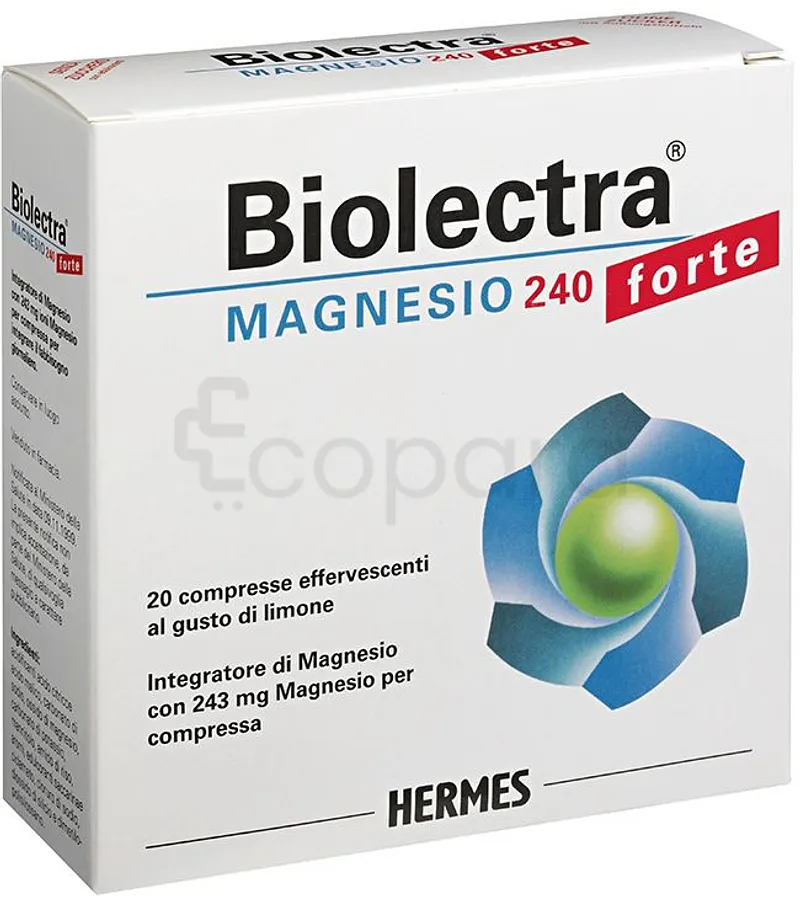 BIOLECTRA MAGNESIUM 243 FORTE BOITE DE 20 COMPRIMES EFFERVESCENTS