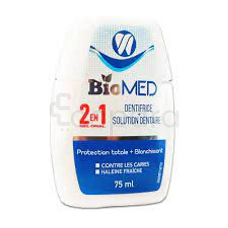 BIOMED DENTIFRICE PROTECTION TOTALE 2 EN 1 75ML