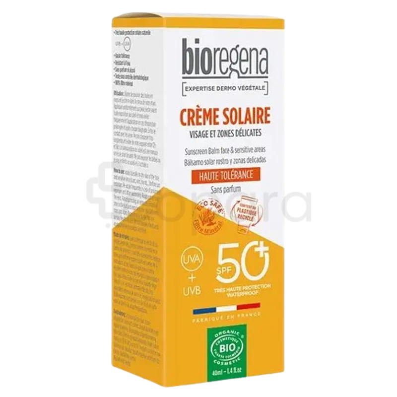 BIOREGENA CREME VISAGE ET ZONES DELICATES SPF50+ 40ML