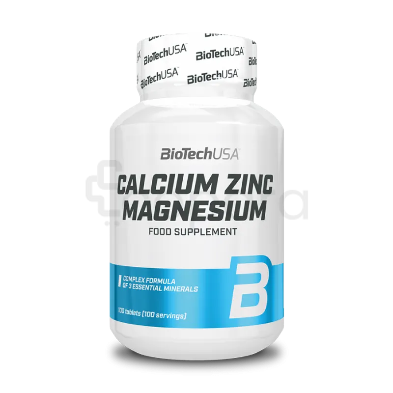 BIOTECHUSA CALCIUM ZINC MAGNESIUM BOITE DE 100 COMPRIMES REFERENCE BIOT0079HC