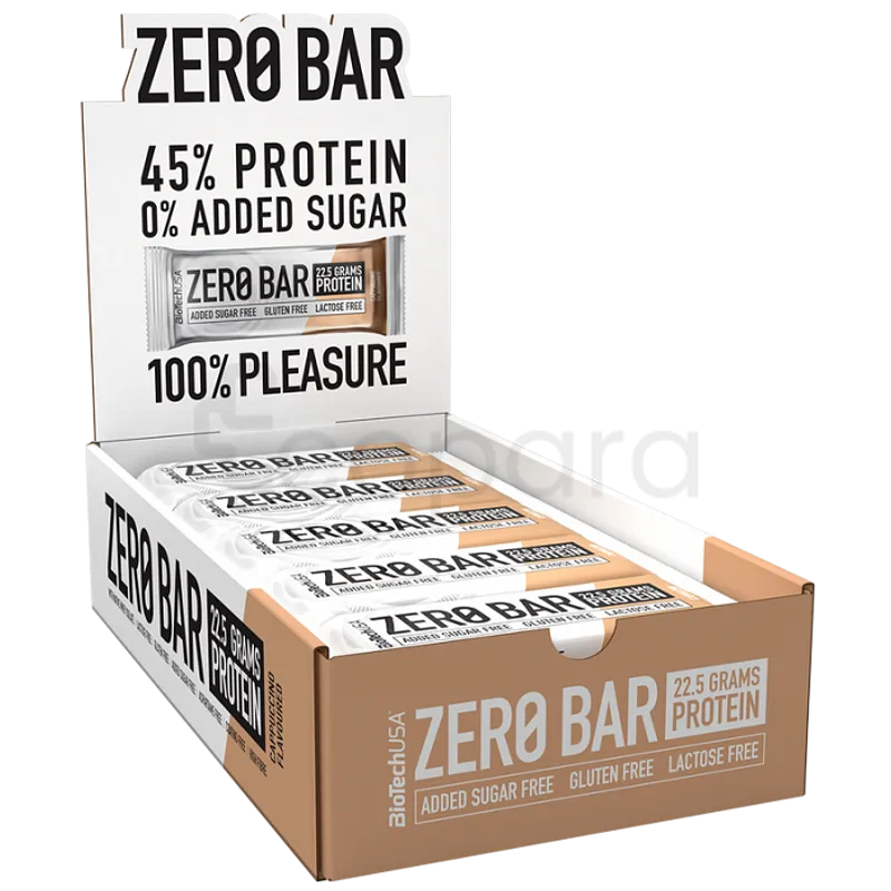 BIOTECHUSA ZERO BAR CAPPUCCINO 50G BOITE DE 20 REF BZB01