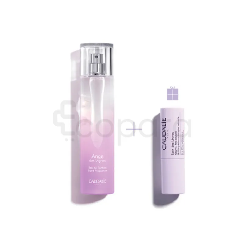 CAUDALIE COFFRET ANGE DES VIGNES EAU DE PARFUM LIGHT FRAGRANCE 50ML + SOIN DES LEVRES