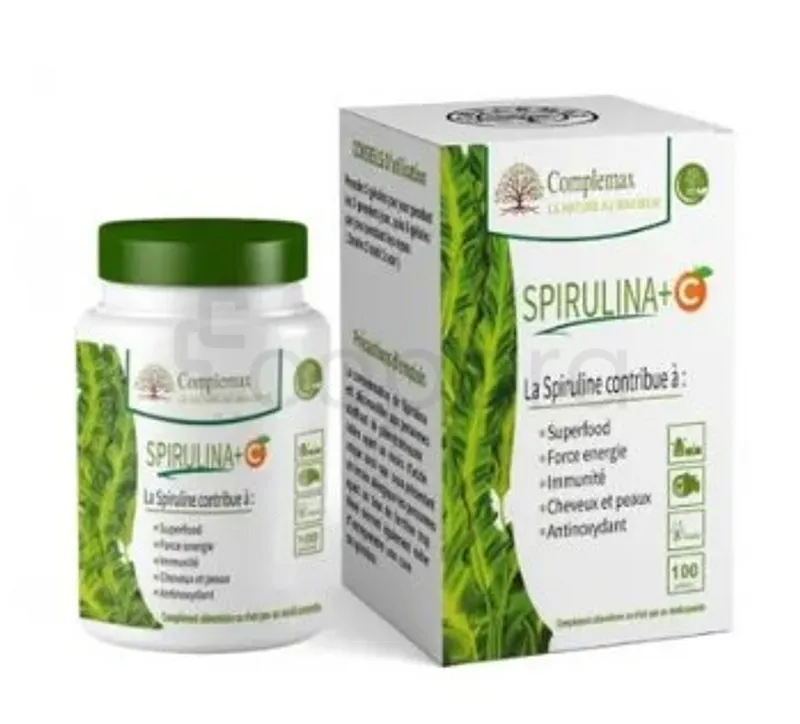 COMPLEMAX SPIRULINA+VITAMINE C 400MG B100 GELULES
