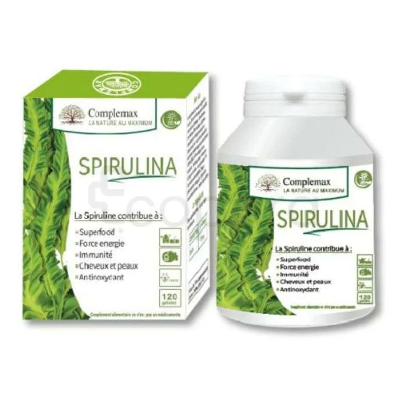 COMPLEMAX SPIRULINA 500MG BOITE DE 120 GELULES