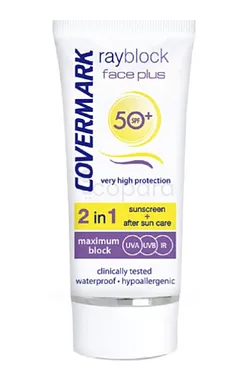 COVERMARK RAYBLOCK FACE PLUS CREME ECRAN SPF50+ 2 EN 1 SOFT BROWN 50ML