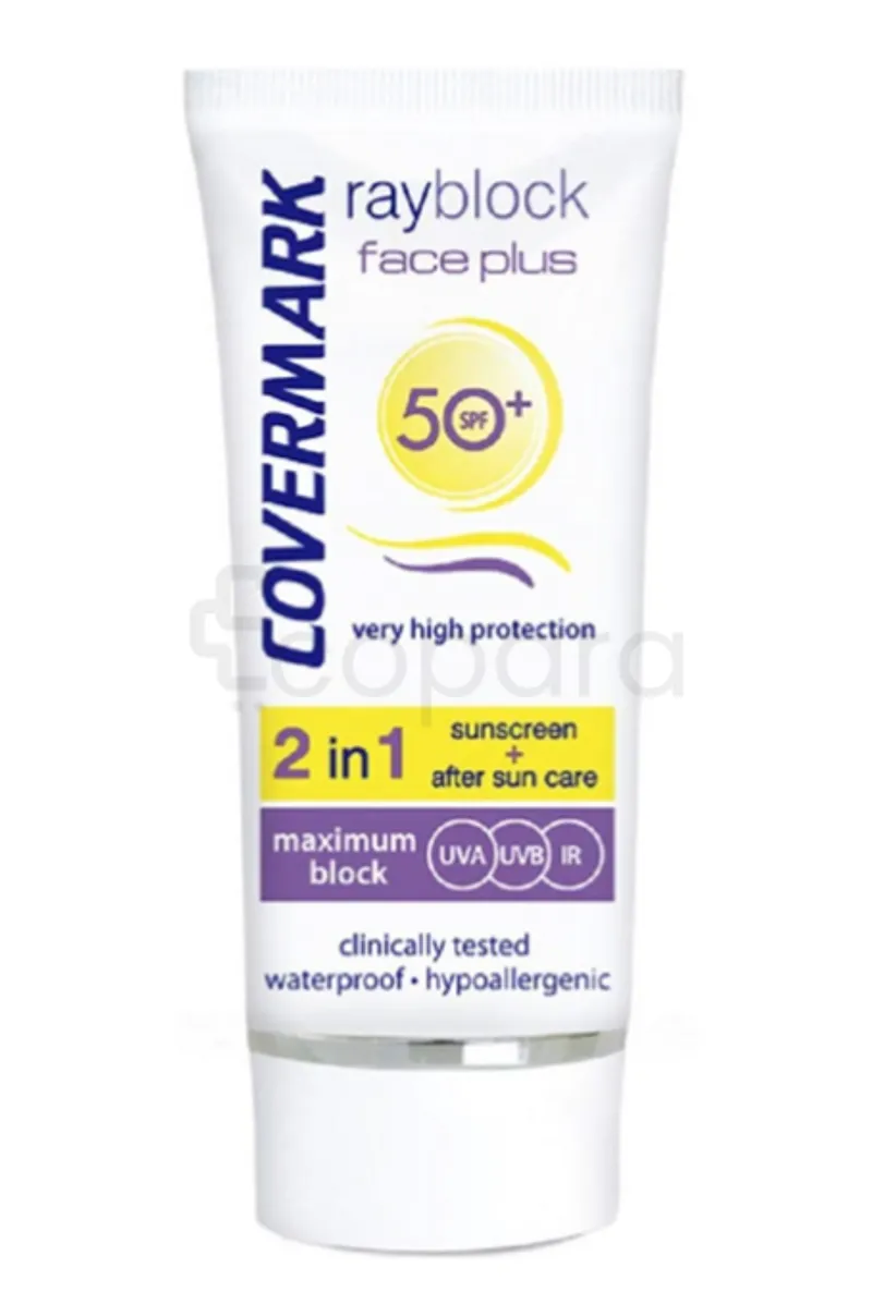 COVERMARK RAYBLOCK FACE PLUS CREME ECRAN SPF50+ 2 EN 1 SOFT BROWN 50ML